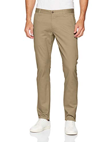 dockers Alpha Original Skinny-Lite Pantalones, Marrón (New British Khaki), 32W / 30L para Hombre