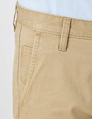 dockers Alpha Original Slim-Stretch Twill Pantalones, Marrón (New British Khaki 0432), 32W / 32L para Hombre