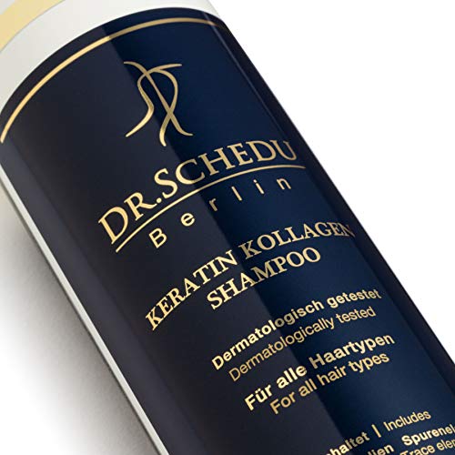 Dr. Schedu Berlin Champú de queratina y colágeno 200ml, contiene Minerales del Mar, Muerto Oligoelementos,sin silicona, made in Germany!