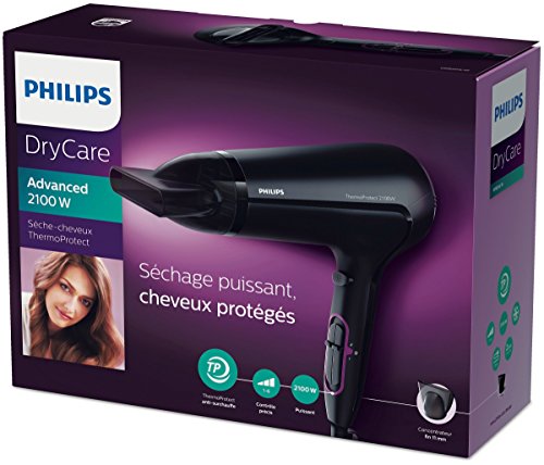 DRYER FOR HAIR PHILIPS THERMOPROTECT HP8204/10 (2100W; BLACK COLOR)