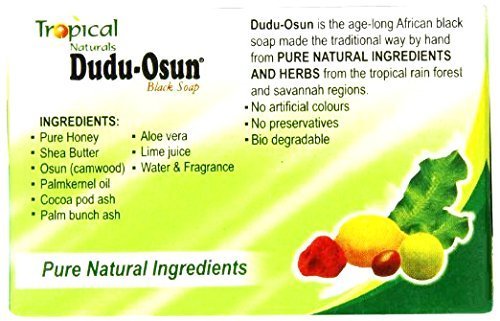 Dudu Osun 150 g Tropical Pure Natural africano negro jabón – Pack de 3