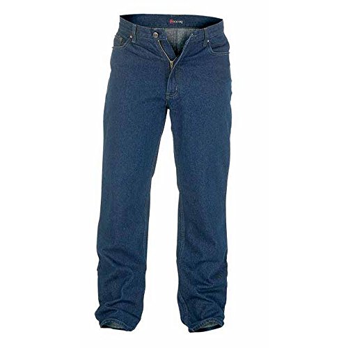 Duke - Pantalón cómodo Modelo Rockford Tallas Grandes para Hombre (127 cm Largo) (Denim Usado)