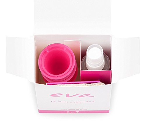 Dulàc - Copa Menstrual Super-Soft - 2 tallas - Eva (Small + Large, Rosa)