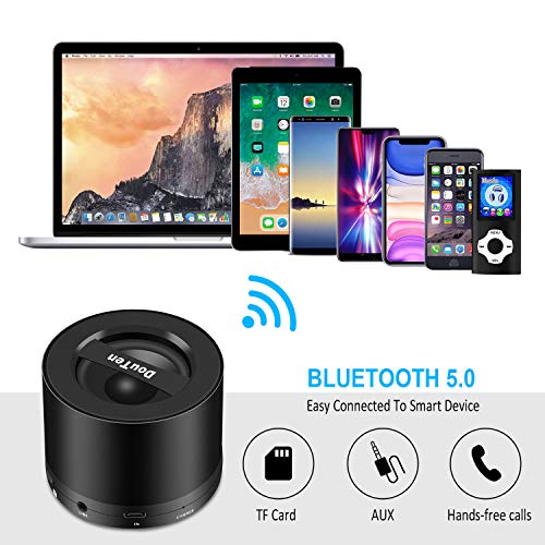 DuoTen Altavoz Inalámbrico Portátil, Altavoz Bluetooth Inalámbrico, Sonido 3D, TWS, Graves Profundos, Radio, Micrófono Incorporado, AUX, Cordón, Tamaño Mini para Viajes, Hogar,Deporte -2 Pack