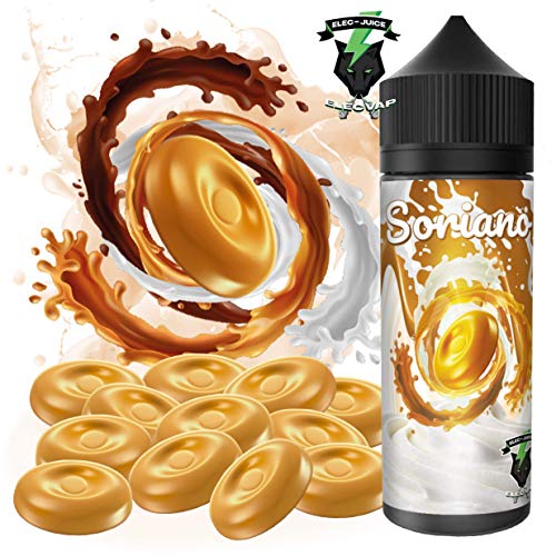 E-Liquid SORIANO de ElecVap | Sin Nicotina 0mg | 120ml formato TPD | E-Liquido para Cigarrillos Electronicos - E Liquidos para Vaper 70/30