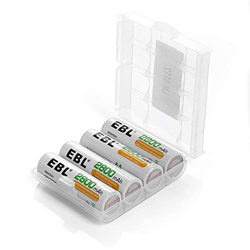 EBL 2800mAh AA de Alta Capacidad Ni-MH Pilas Recargables para los Equipos Domésticos - 4 Piezas