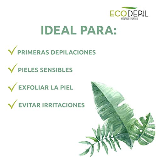 Ecodepil - Manopla Depilación Natural - Depilación Exfoliante - 100% Vegana - Hair Removal Pads - Recambios para 1 año - Ideal para Exfoliar la Piel - Elimina Pelos Enquistados