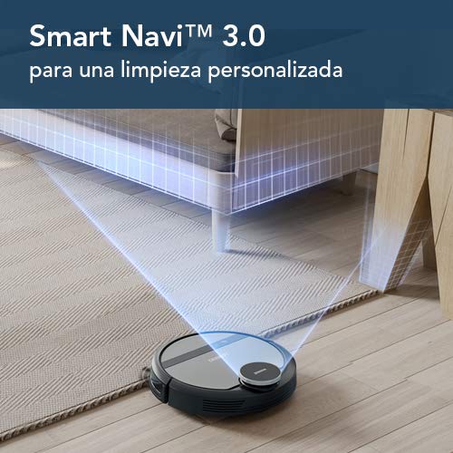 Ecovacs Deebot 901 - Robot Aspirador, mapeo inteligente láser, control con Alexa, App, Wifi, 3 modos de limpieza, 2 niveles succión, negro