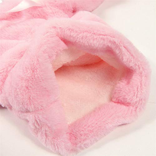 EDOTON Abrigos Bebé, Niña Infant Ropa Otoño Invierno Chaqueta con Oreja de Conejo Capucha Grueso Capa para Bebés Niña 0-36 Mes (0-6 Meses, Rosado)