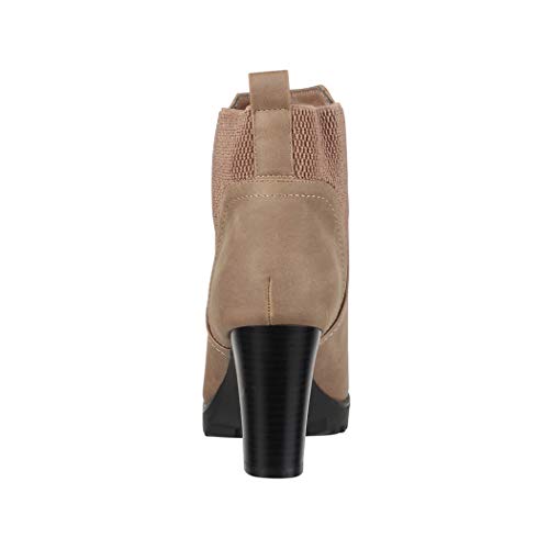 Elara Botines Mujer Chunkyrayan Caqui KL0612 Khaki-36