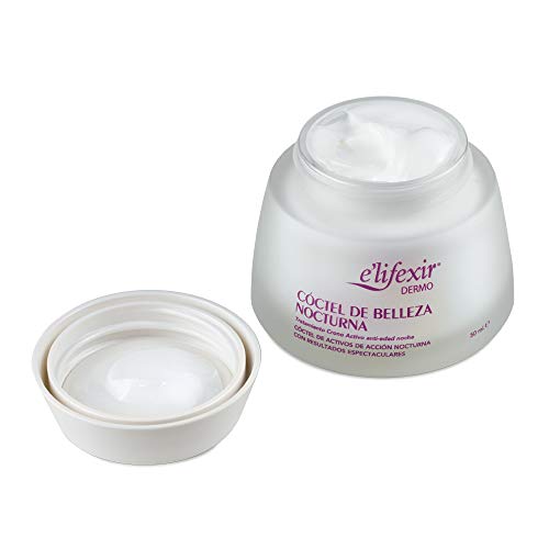 Elifexir Cóctel Belleza Nocturna, Crema Hidratante Antiarrugas y Antiedad 50ml