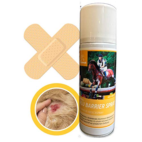 EMMA ♥ Spray de Aluminio para Caballos y Perros I Vendaje para heridas en Spray Protección inmediata I Cuidado óptimo de heridas I Transpirable 200 ml