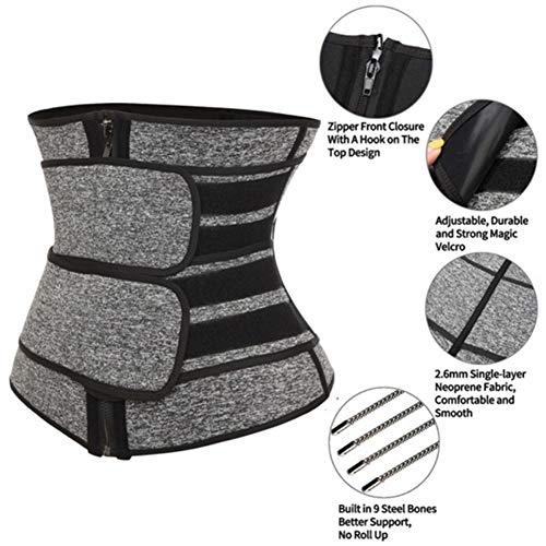 Entrenador de Cintura Thermo Sweat Belt Entrenador de Cintura Faja Corsé Mujeres Tummy Body Shaper Fajas Fat Burning Fitness Modeling Strap,A,M