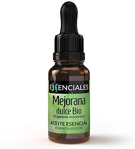 Essenciales - Aceite Esencial de Mejorana Dulce BIO, ECOLÓGICO, 100% Puro y Certificado, 10 ml | Aceite Esencial Origanum Majorana