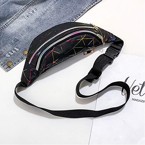 Estwell Riñonera Mujer Moda Riñonera Deportiva Viaje Bolso de Cintura Running Impermeable Riñoneras de Marcha Fanny Pack