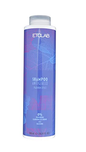 Etolab - Champú antiamarillo con aceite de argán, bayas de goji y extracto de malva (2x500 ml)