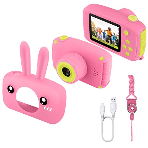 ETPARK Cámara para Niños, Cámara Digital para Niños de 2.0 Pulgadas Cámara Infantil con 12MP HD 1080P Video Recorder Y Mini cordón SLR de diseño anticaída Niños Niñas Regalos creativos