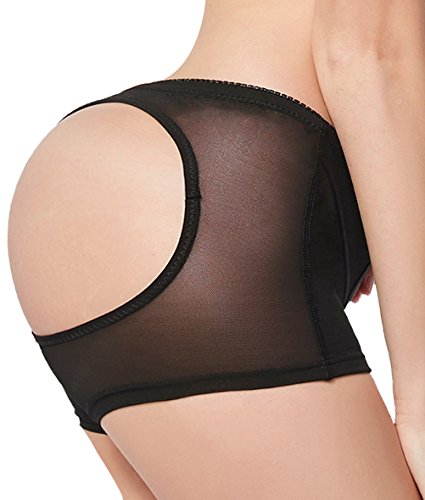 Everbellus Faja Reductora Braguita moldeadora Nalgas Push Up para Mujer Nero Large