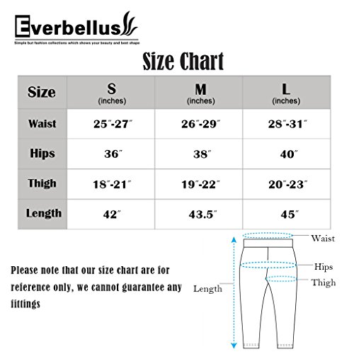 Everbellus Leggings de piel sintética para mujer, talle alto negro negro M