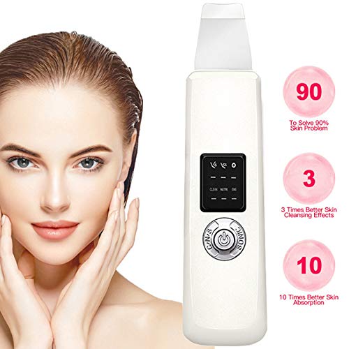 Exfoliador Facial Depurador Piel, Vibración Sónica Removedor Espinillas Tratamiento Acné Poro Limpio Espátula De Piel Con 4 Modos, Extractor De Comedones Facial Máquina De Elevación Piel