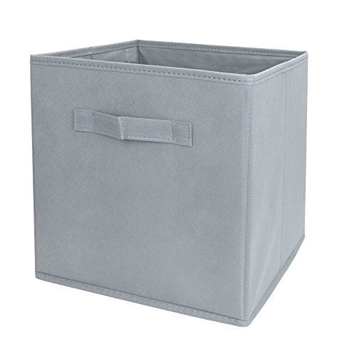 EZOWare Caja de Almacenaje con 6 pcs, Caja de Tela para Almacenaje, Gris