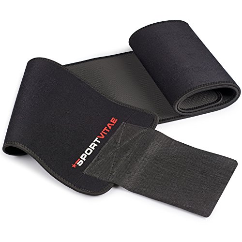 Faja Reductora Adelgazante Waist Trimmer Belt Cinturón de Sudoración Neopreno, Cintura para Sudar de Fitness, Acelera la Pérdida de Peso, Quema Grasa, Efecto Sauna, Hombre y Mujer (Rojo, M)