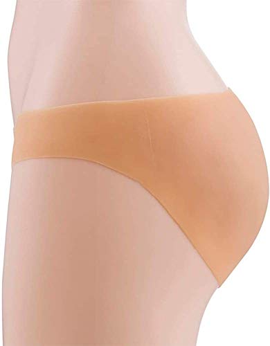 Fake Butt Bragas Señoras Silicona Caderas Mejorar Caderas Control Cintura Pantalones Cadera Pantalones,Beige-S