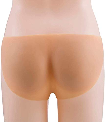 Fake Butt Bragas Señoras Silicona Caderas Mejorar Caderas Control Cintura Pantalones Cadera Pantalones,Beige-S