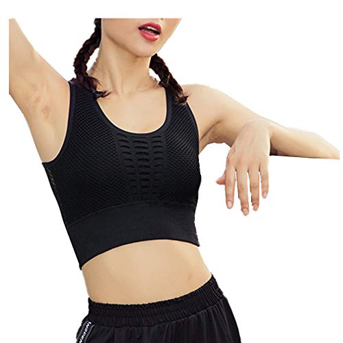 Fansu Sujetador Deportivo para Mujer, Chaleco Deporte Yoga Correr Ejercicios de Fitness AER Elástico Fitness Run Bra Gimnasio Ropa Costuras Comodidad Chica