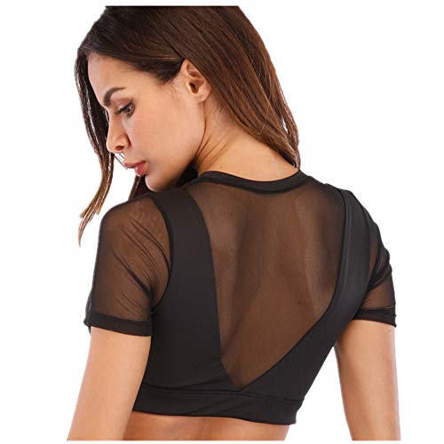 Fansu Sujetador Deportivo para Mujer, Chaleco Deporte Yoga Correr Ejercicios de Fitness AER Elástico Fitness Run Bra Gimnasio Ropa Costuras Comodidad Chica