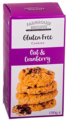 Farmhouse Biscuits Tubo Galletas Galletas Inglés Avena y Arándanos Sin Gluten - 1 x 150 Gramos