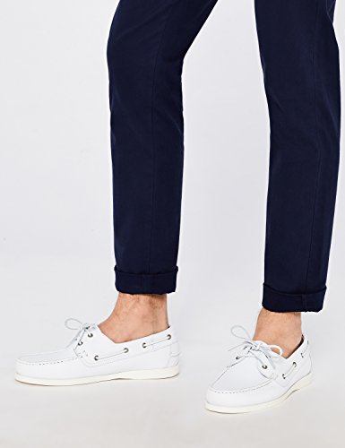 find. Iconic Zapatos Náuticos Hombre, Blanco (White), 39/40 EU