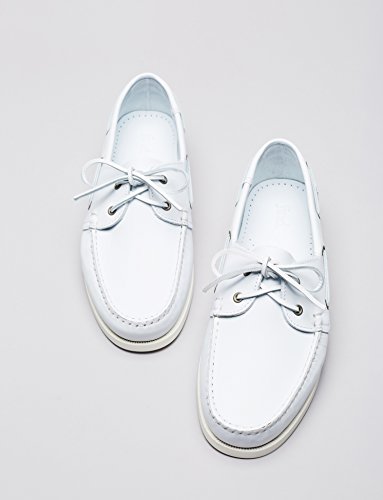 find. Iconic Zapatos Náuticos Hombre, Blanco (White), 39/40 EU