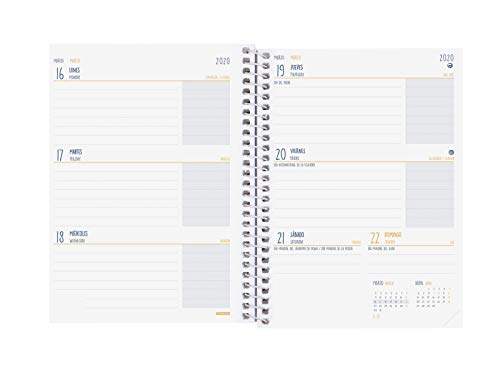 Finocam - Agenda 2019-2020 semana vista apaisada español Prints Etnic