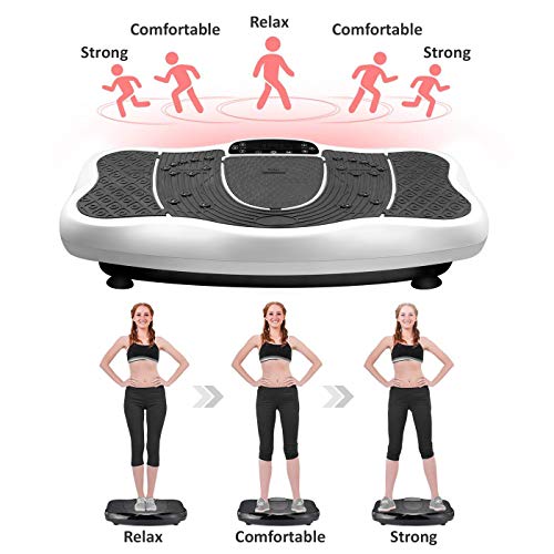 FITTIME Plataforma Vibratoria de Masaje con Motor Silencioso de 200W y Altavoz Bluetooth Complemento Deportivo Multifunción para Adelgazar Tonificar y Relajar Músculos sin Esfuerzo ni Sudor