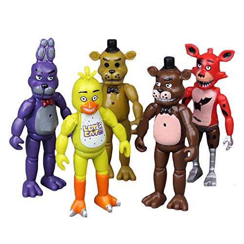 Five Nights at Freddy'S Muñeca de Juguete Figuras de Juguetes Figuras de acción Lindas de Juguetes Conjunto de Figuras de acción Populares del Cubo de Rubik (Color : A01, Size : 15cm)