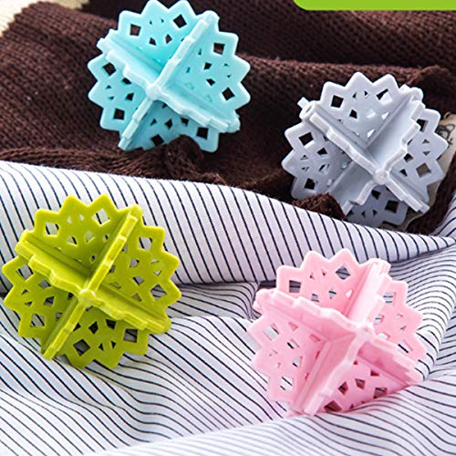 Fiyuer Bola de Limpieza de Ropa 20 Pcs removedor de Pelo de Mascotas para Lavadora Pet Hair Remover para la Colada para Lavadora Secadora Bola mágica para Eliminar el Vello