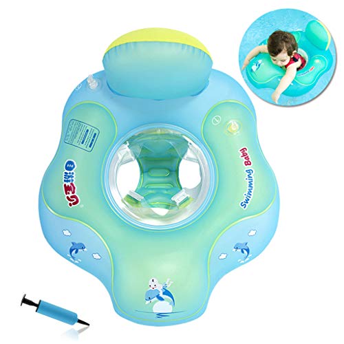 Flotador de Natación para Bebés con Asiento Anillo,Bebé Recién Nacido Aprende a Nadar Entrenador Inflable Flotador Ajustable para Piscinas para Bebés,Anillo de Natación para Bebés (5-18 Meses,S)