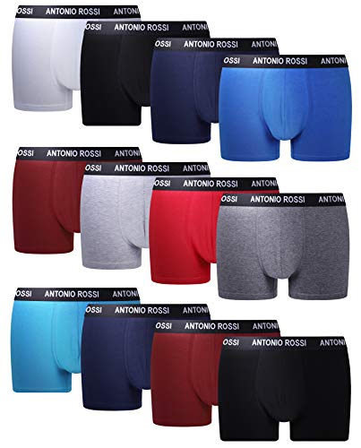 FM London Fitted Boxer, Colores Claros, Medium (Pack de 12) para Hombre