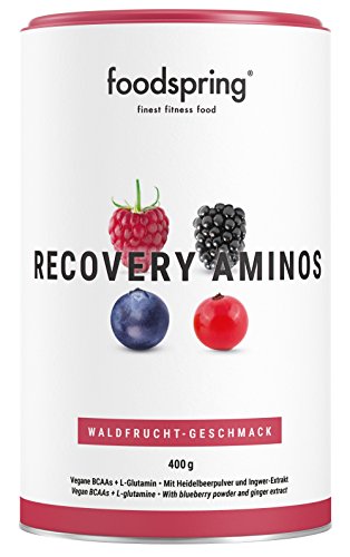 foodspring Recovery Aminos, Frutas del Bosque, La recuperación adecuada nunca había sido tan saludable, Fabricado en Alemania