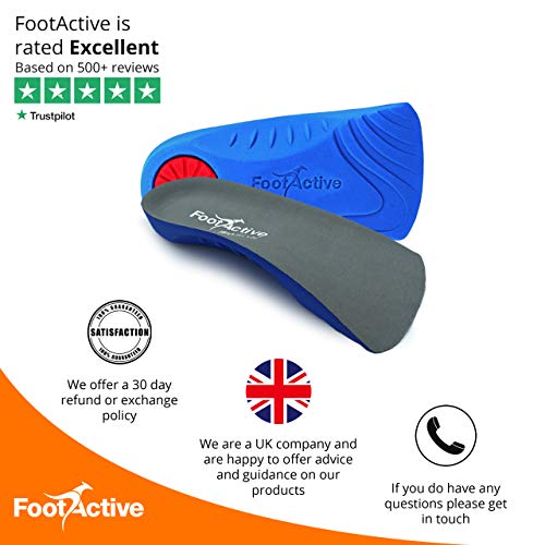 FOOTACTIVE Médicos 3/4 Longitud Plantillas - S - 39/41 EU