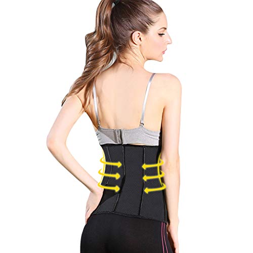 For Mujer De La Cintura del Corsé Trainer, Adelgazamiento Talladora del Cuerpo De La Panza De Control Faja Band De La Ropa Interior del Corsé Fajas Body Faja (Color : Black, Size : XL)