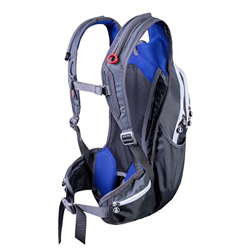 For.Bicy - Mochila y Chaqueta para Hombre, Hombre, O101075, Castelrock/Blue, Extra-Large