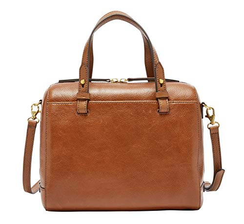 Fossil - Damen Tasche Rachel Satchel, Bolsos maletín Mujer, Braun (Brown), 12.7x25.4x17.8 cm (B x H T)