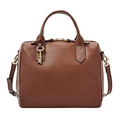 Fossil Fiona - Bolso de piel para mujer, Marrón (Marrón medio), Talla única