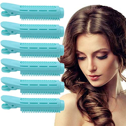 FOYOCER Voluminización Cabello Raíces Pinza Naturales Esponjosos Rulos Sin Calor Rizador de Pelo Giro Cabello Estilismo DIY Herramienta Rodillos