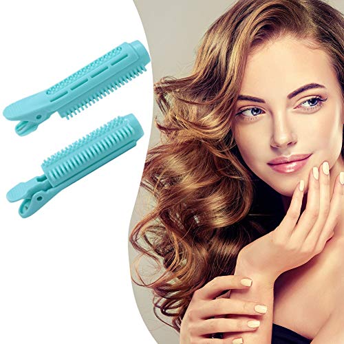 FOYOCER Voluminización Cabello Raíces Pinza Naturales Esponjosos Rulos Sin Calor Rizador de Pelo Giro Cabello Estilismo DIY Herramienta Rodillos