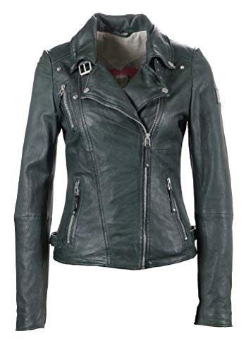 Freaky Nation Biker Princess Chaqueta, Verde (Smaragd 6028), Medium para Mujer