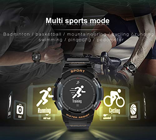 FUNBS Reloj Inteligente Bluetooth, Reloj Deportivo Multifuncional para Exteriores, IP68 Resistente al Agua, Reloj de Pulsera de Escalada, Modo multideportivo, Hermano