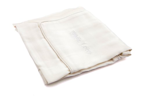 Funda de almohada de seda antienvejecimiento - Individual, blanco pour - Imprescindible para un sueño reparador - Prevención de las arrugas y la caída del cabello - 100 % seda